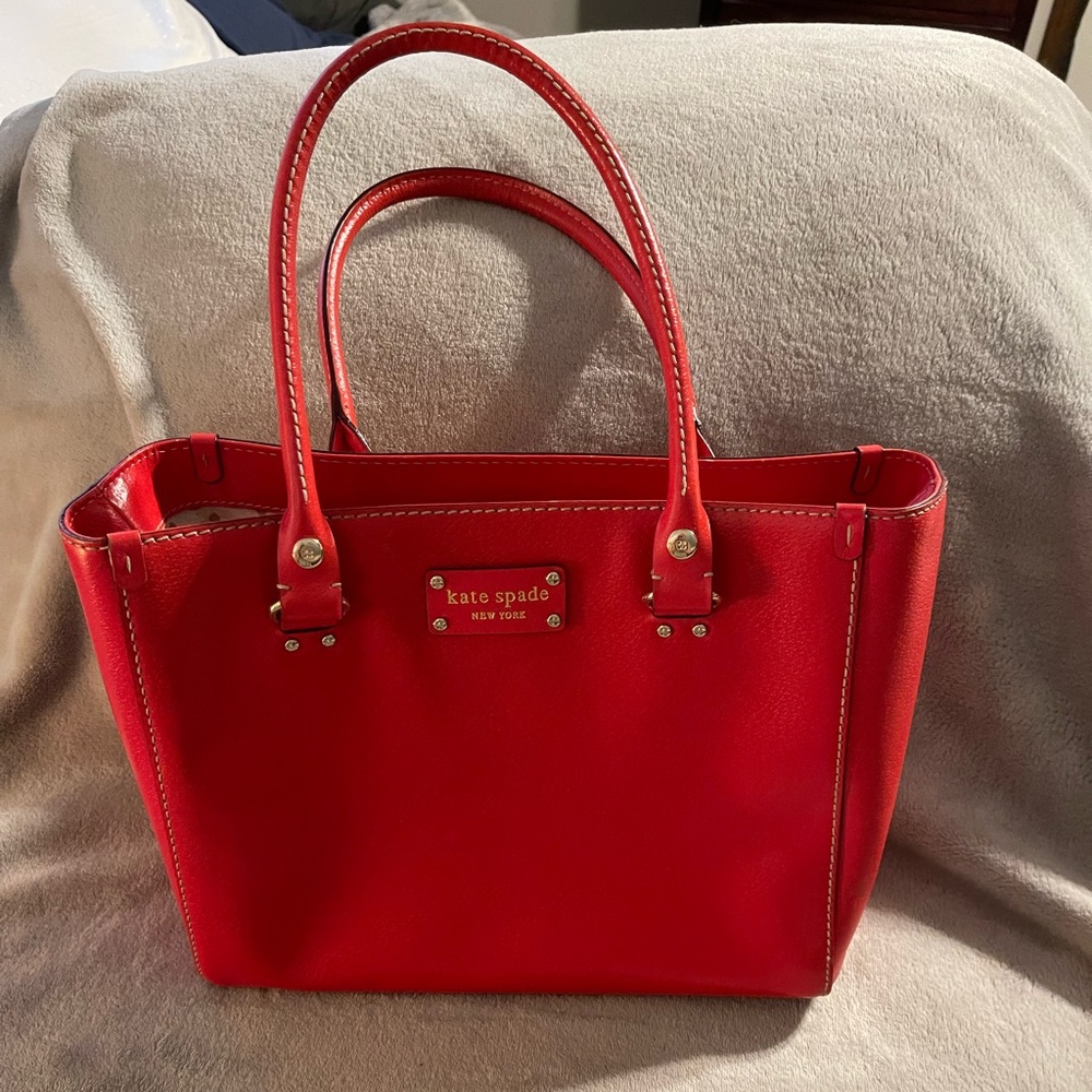 Kate Spade Red Structured Tote
